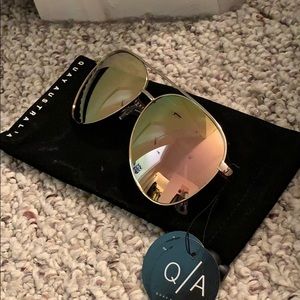 Quay Vivienne Rose gold sunglasses
